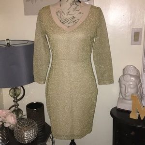 Gold dress